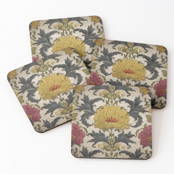 Item preview, Decoupage Vintage Damask Mystical Flowers Embroidery 1900 Victorian designed and sold by GrinGalore.