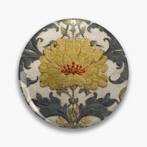 Item preview, Decoupage Vintage Damask Mystical Flowers Embroidery 1900 Victorian designed and sold by GrinGalore.