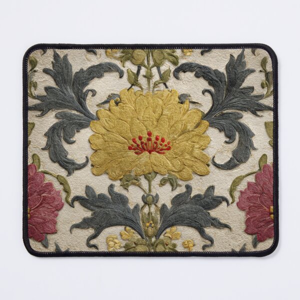 Item preview, Decoupage Vintage Damask Mystical Flowers Embroidery 1900 Victorian designed and sold by GrinGalore.