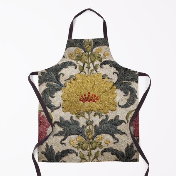 Item preview, Decoupage Vintage Damask Mystical Flowers Embroidery 1900 Victorian designed and sold by GrinGalore.