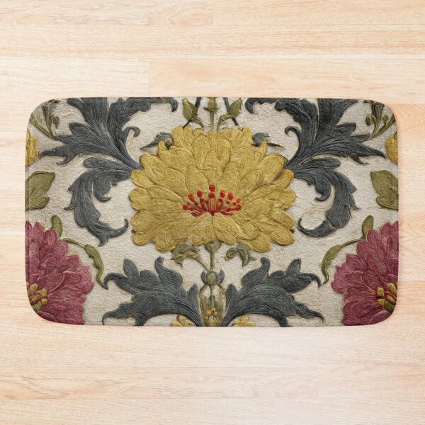 Item preview, Decoupage Vintage Damask Mystical Flowers Embroidery 1900 Victorian designed and sold by GrinGalore.
