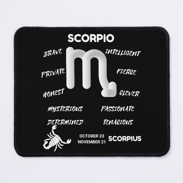 Item preview, Scorpio Zodiac Sign Astrology Symbol Scorpius Horoscope (Dark Version) designed and sold by ZODIARA.