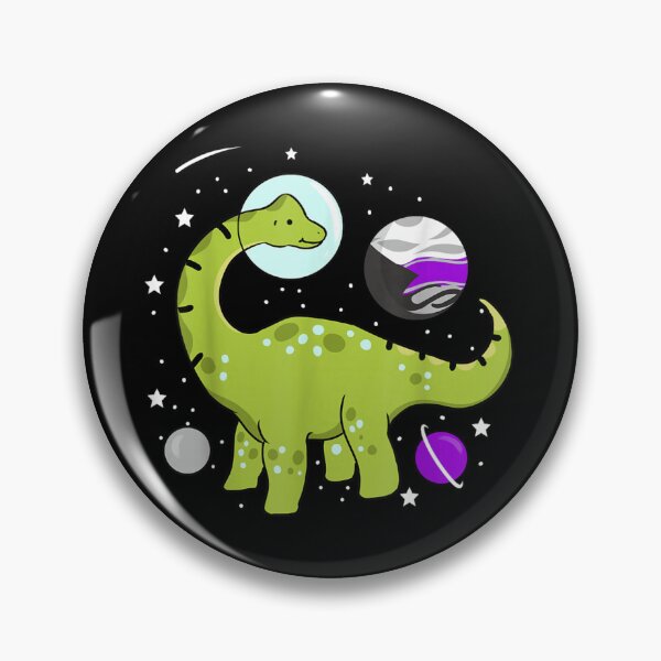 Item preview, Cute Demisexual Pride Brontosaurus Dinosaur Outer Space Galaxy Star Aesthetic Illustration designed and sold by Chaya Reid.