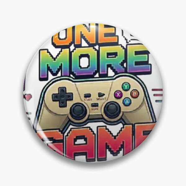 Item preview, One More Game- Retro Gaming Pixel Art designed and sold by Northern Glow Art.