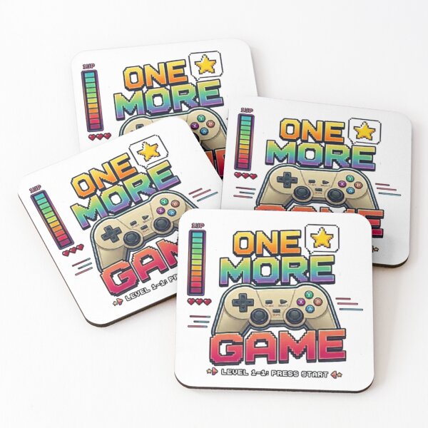 Item preview, One More Game- Retro Gaming Pixel Art designed and sold by Northern Glow Art.