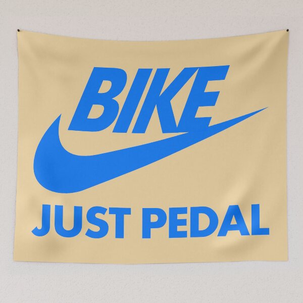 Item preview, Bike Just Pedal Blue designed and sold by VoglR.