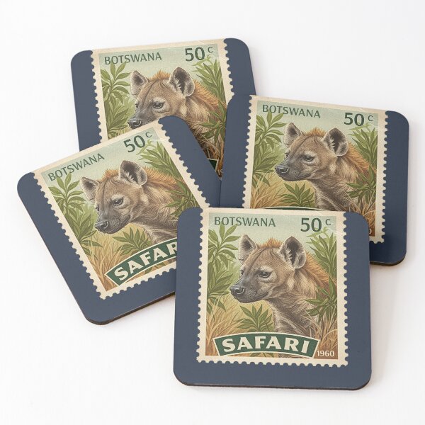 Item preview, Vintage Botswana Safari Hyena Postage Stamp designed and sold by d247.