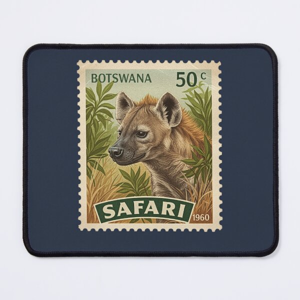 Item preview, Vintage Botswana Safari Hyena Postage Stamp designed and sold by d247.