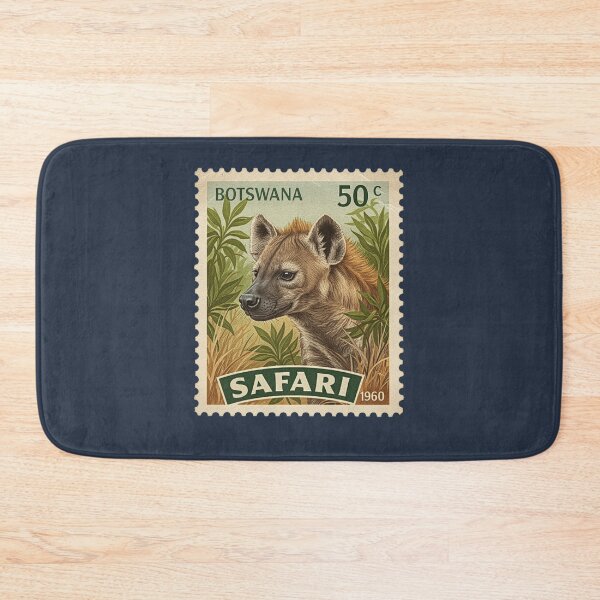 Item preview, Vintage Botswana Safari Hyena Postage Stamp designed and sold by d247.