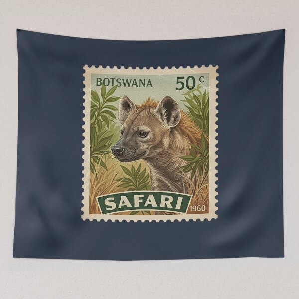 Item preview, Vintage Botswana Safari Hyena Postage Stamp designed and sold by d247.
