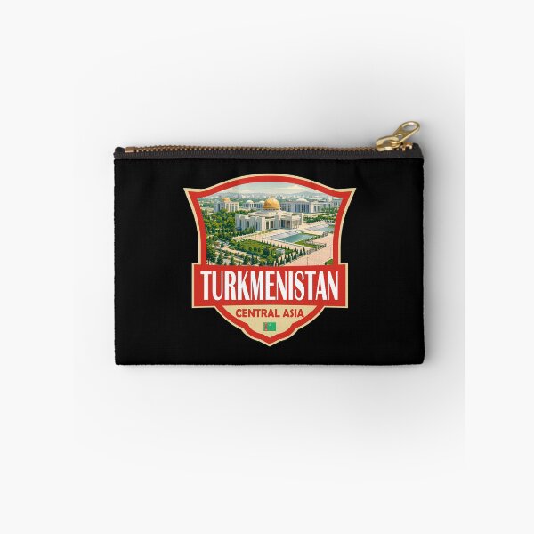 Item preview, Turkmenistan Illustration Retro Badge designed and sold by KrisSidDesigns.