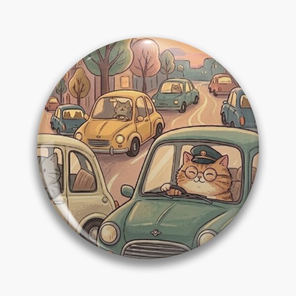 Item preview, We are all in our cars right now - Cute Persian Cat Driving designed and sold by StudioSimplism.