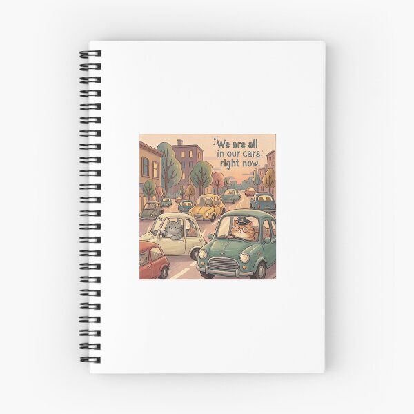 Item preview, We are all in our cars right now - Cute Persian Cat Driving designed and sold by StudioSimplism.