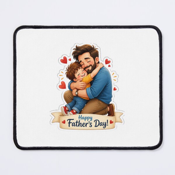 Item preview, Dad and Child Hug Sticker designed and sold by RAJGSUPERMARKET.