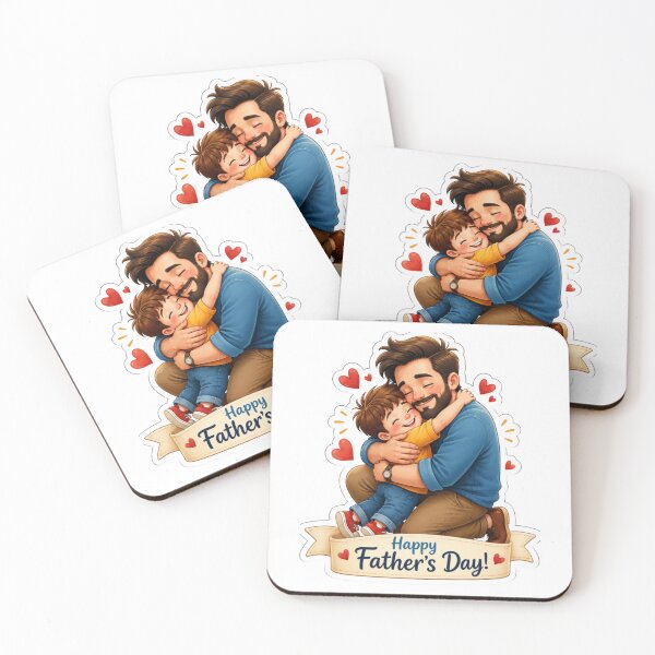 Item preview, Dad and Child Hug Sticker designed and sold by RAJGSUPERMARKET.