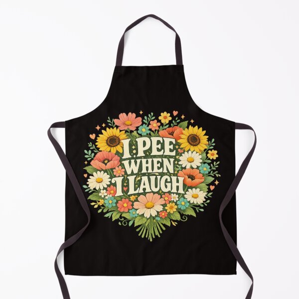 Item preview, I Pee When I Laugh Floral Vintage designed and sold by FrameFlow.