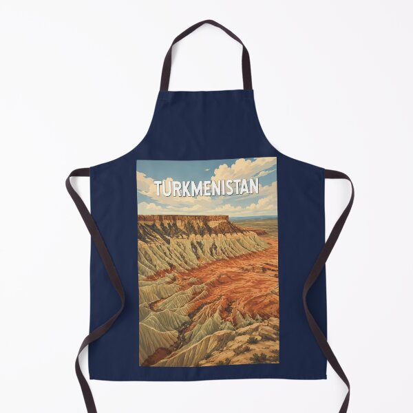 Item preview, Turkmenistan Illustration Travel Art Vintage designed and sold by KrisSidDesigns.