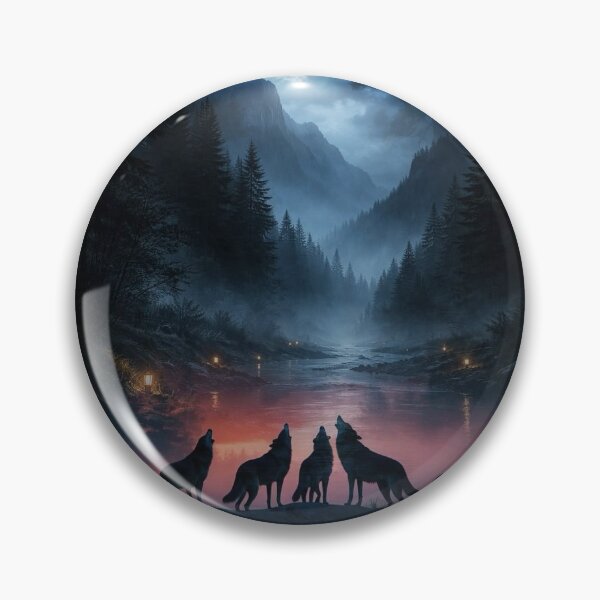 Item preview, "Call of the Pack: Wolves Howling under the Full Moon" designed and sold by VigiliaSombras.