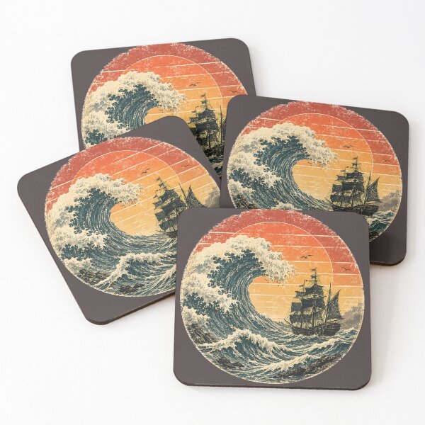 Item preview, Vintage Ocean Explorer Sailing Ship Retro Nautical Art designed and sold by JustResultsCo.