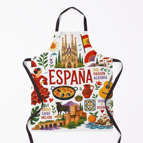 Item preview, Spain Travel Collage Illustration | Wander Postcards Collection designed and sold by Islabonita..