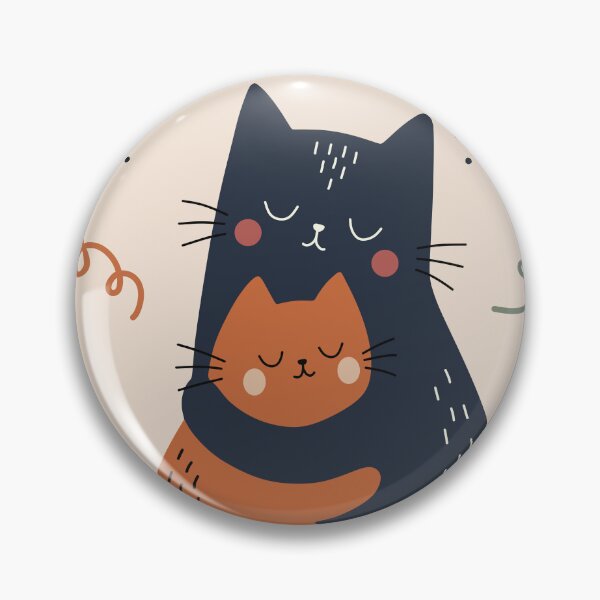 Item preview, Cat Love Hug Art Print, Whimsical Animal Nursery Decor designed and sold by Studio pod Burom.