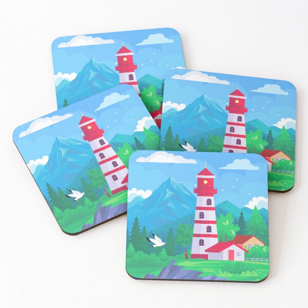 Item preview, Mountain Lighthouse by the Lake designed and sold by Mashmuh.