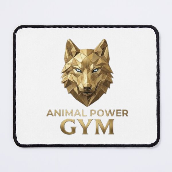 Item preview, Animal Power Gym- Luxury Gold Wolf Fitness Design designed and sold by Northern Glow Art.