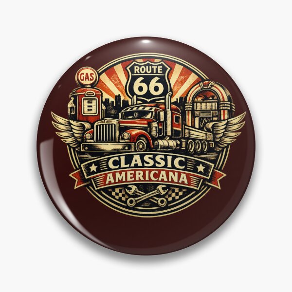 Item preview, Classic Americana – Route66 Retro Design designed and sold by AstraDrip Studio.