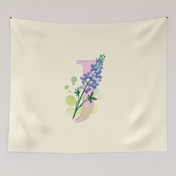 Item preview, Flowery Letter J designed and sold by CharlottePlaceArt.
