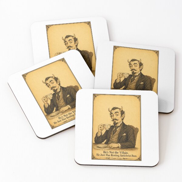 Item preview, Crone Cards - He's Not the Villain. He Just Has Resting Antichrist Face. designed and sold by Kay Mhor Studio.