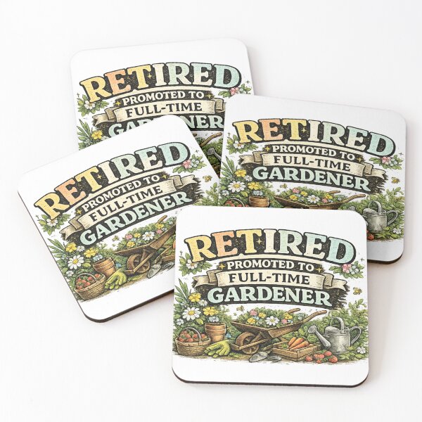 Item preview, Retired Promoted To Full-Time Gardener designed and sold by CozyRetirementGifts.