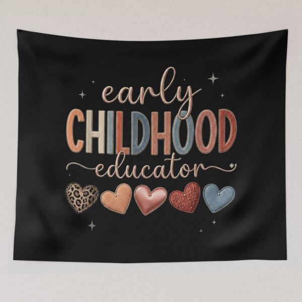 Item preview, Cute Early Childhood Educator Boho Rainbow Leopard Heart Preschool Teacher Gift designed and sold by Serene woods.