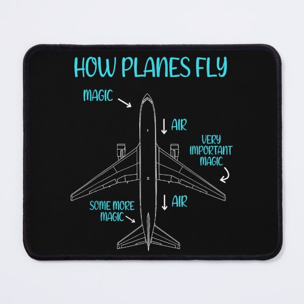 Item preview, Funny How Planes Fly Magic Air Airplane Engineer Pilot Aviation Humor designed and sold by Serene woods.