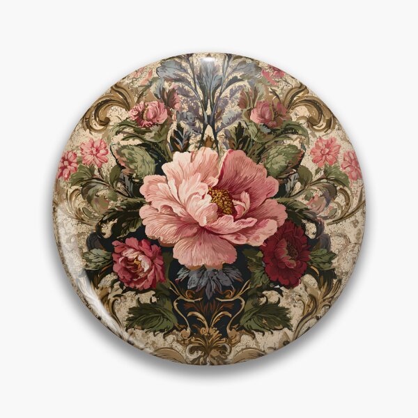 Item preview, Decoupage Vintage Damask Mystical Flowers 1900 Victorian designed and sold by GrinGalore.