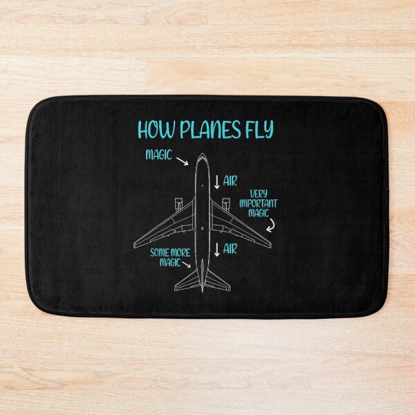 Item preview, Funny How Planes Fly Magic Air Airplane Engineer Pilot Aviation Humor designed and sold by Serene woods.