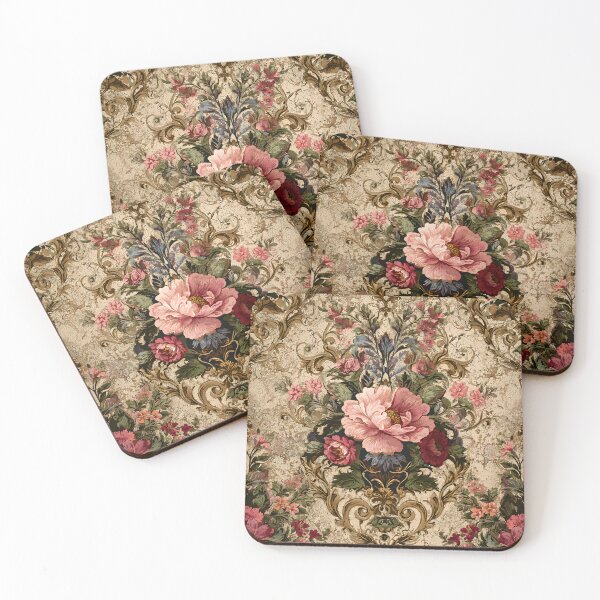 Item preview, Decoupage Vintage Damask Mystical Flowers 1900 Victorian designed and sold by GrinGalore.