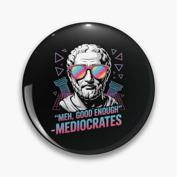 Item preview, Mediocrates Clever Greek Meme for Philosophy Lovers designed and sold by Redgiant87x.