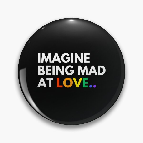 Item preview, Sarcastic Imagine Being Mad At Love Rainbow Text LGBT Pride Month designed and sold by Serene woods.