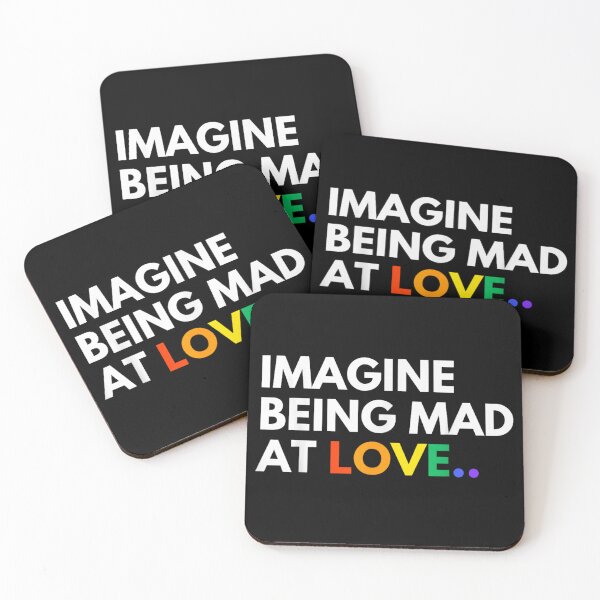 Item preview, Sarcastic Imagine Being Mad At Love Rainbow Text LGBT Pride Month designed and sold by Serene woods.