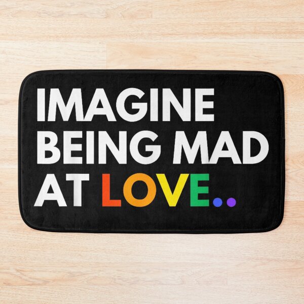 Item preview, Sarcastic Imagine Being Mad At Love Rainbow Text LGBT Pride Month designed and sold by Serene woods.