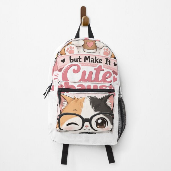 Item preview, Emotionally Exhausted But Make It Cute Kawaii Cat Sticker designed and sold by Ashley critters.