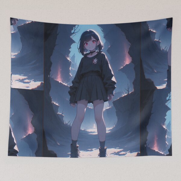 Item preview, Mysterious anime vampire girl designed and sold by ArtsJulian.