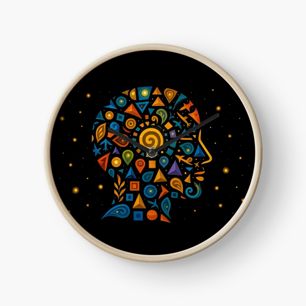 Celestial Geometric Mind: One Design, On Everything — Wall Clock