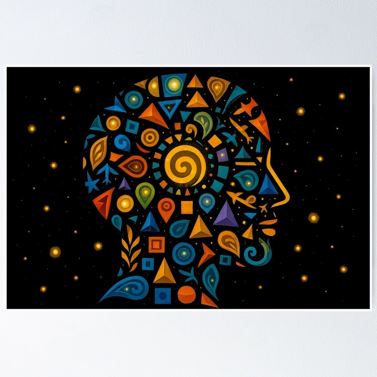 Celestial Geometric Mind: One Design, On Everything — Poster