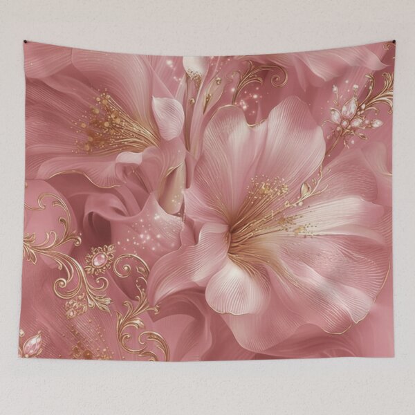 Item preview, Luxurious Botanical Art -  Blush Rose Botanical Dream designed and sold by MiraLumeStudio.