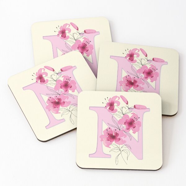 Item preview, Flowery Letter N designed and sold by CharlottePlaceArt.