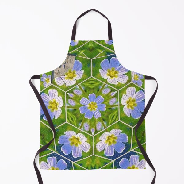 Item preview, Floral Mosaic Hexagon Geometric Nature Pattern designed and sold by AirCrayons27.