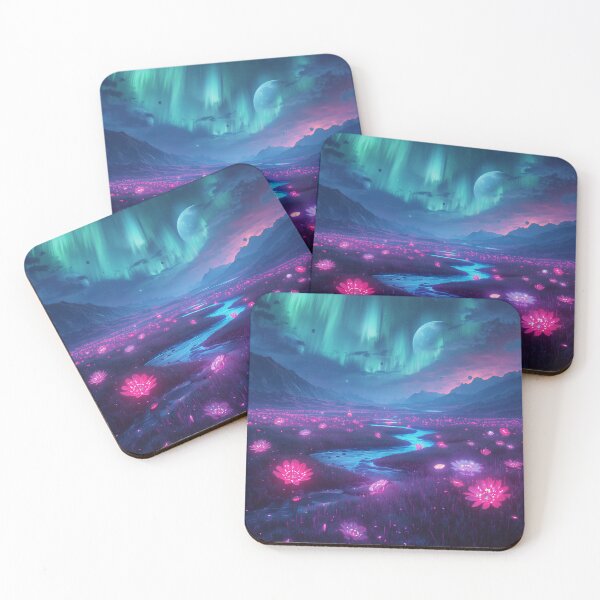 Item preview, Aurora Bloom Fantasy Alien Landscape designed and sold by Luminous Wilds.