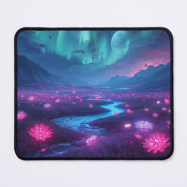 Item preview, Aurora Bloom Fantasy Alien Landscape designed and sold by Luminous Wilds.