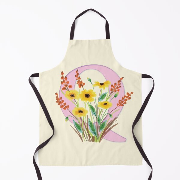 Item preview, Flowery Letter Q designed and sold by CharlottePlaceArt.